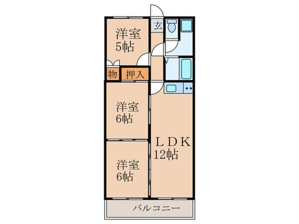 キャンファマンション1の物件間取画像